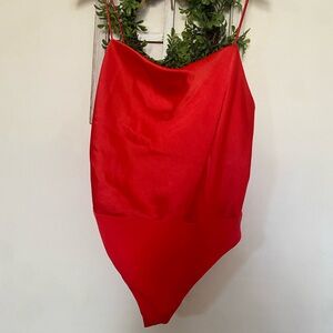 Alice + Olivia Red Cami Top